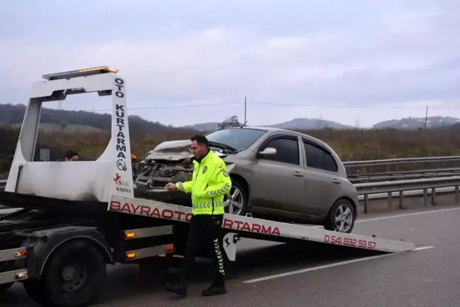 Sinop'ta Trafik Kazası: 1 Yaralı