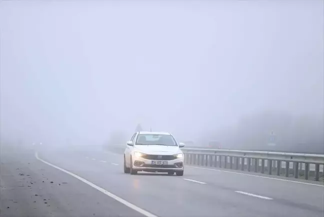 Kırklareli'nde Yoğun Sis Hayatı Olumsuz Etkiliyor