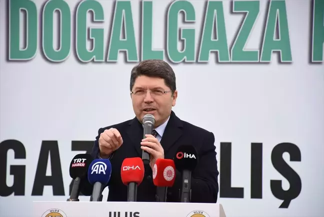 Adalet Bakanı Tunç, Bartın'da Ulus ilçesine doğal gaz verme törenine katıldı Açıklaması