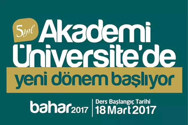 Akademi Üniversitesi'nde Bahar Dönemi Dersleri Başlıyor