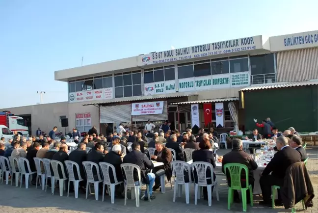 Salihli Protokolü Kamyoncu Esnafı ile Kahvaltıda Buluştu