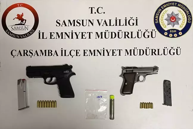 Samsun'da Kaçak Silah ve Uyuşturucu Operasyonu: 3 Gözaltı