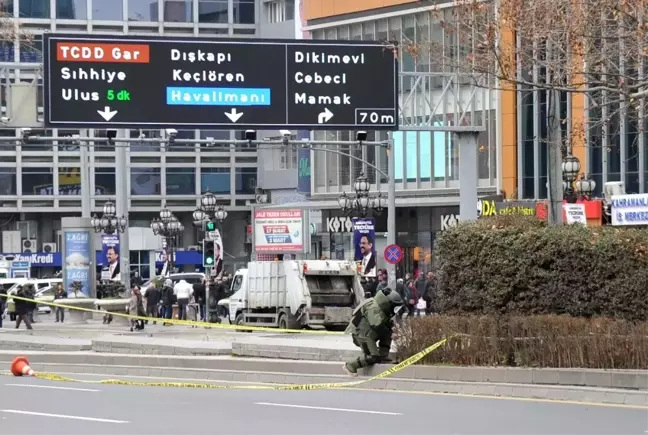Kızılay'da Şüpheli Paket Polisi Alarma Geçirdi