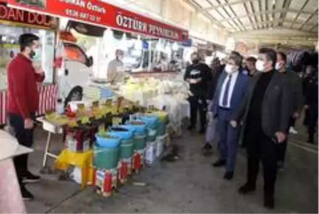 Döşemealtı'nda korona virüs denetimi