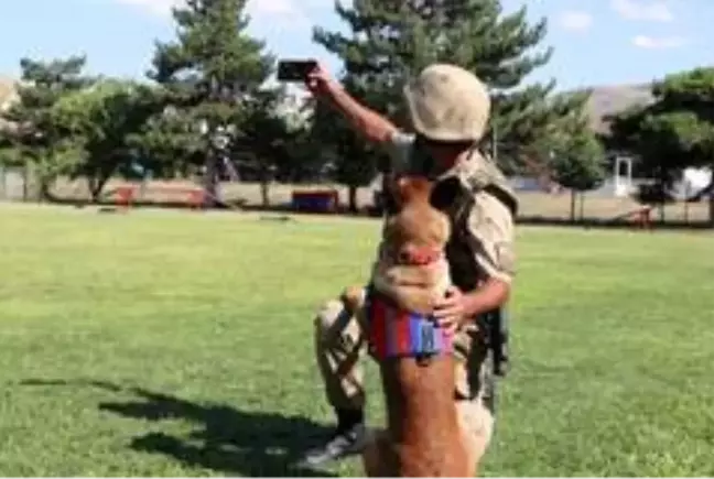 Jandarma, can dostları köpekler için kısa film çekti