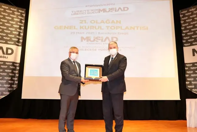 MÜSİAD Kdz. Ereğli Başkanı Abdulkadir Çınar güven tazeledi