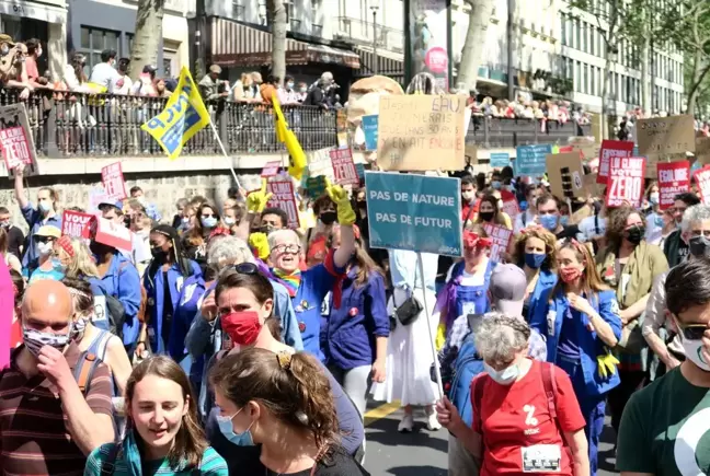 Paris'te çevreciler sokağa indi