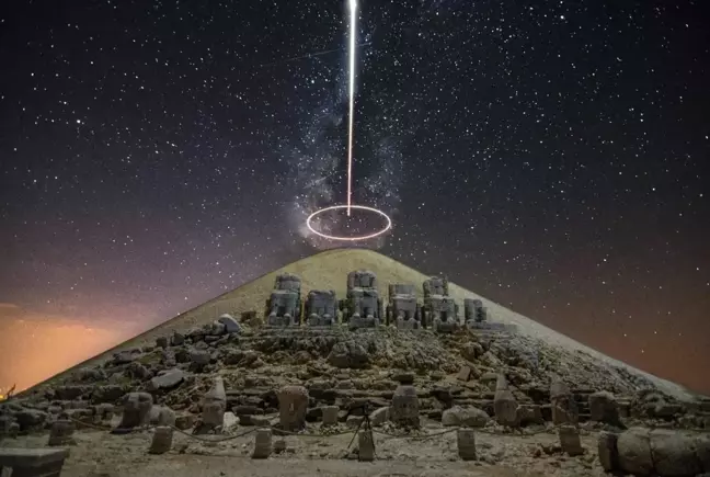 Nemrut Dağı Samanyolu ile birlikte görüntülendi