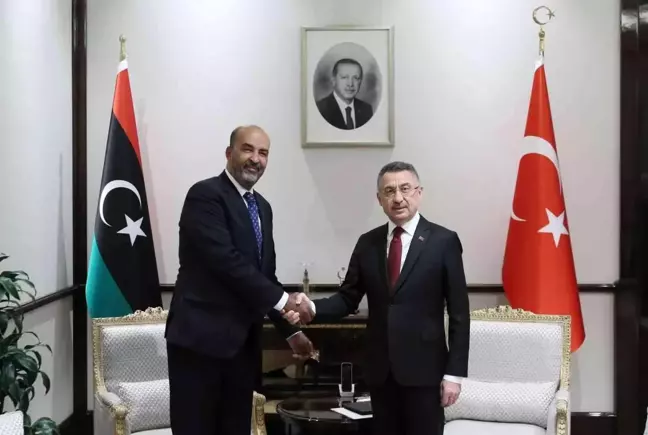 Cumhurbaşkanı Yardımcısı Fuat Oktay, Libya heyetini kabul etti