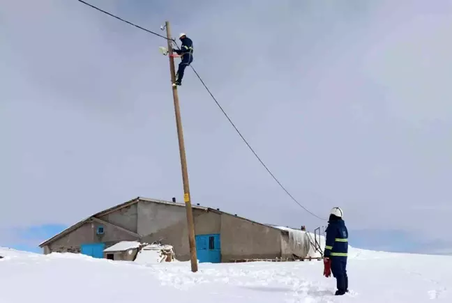 Enerji Timleri iş başında... Bin 700 rakımlı köydeki arızayı böyle giderdiler