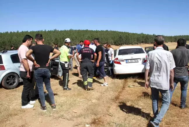 Son dakika haberi | Konya'da iki otomobil çarpıştı: 3 yaralı