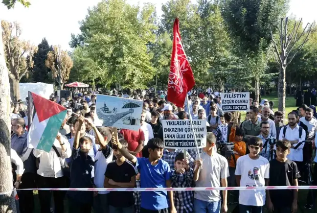 Diyarbakır'da Filistinlilere destek çağrısı