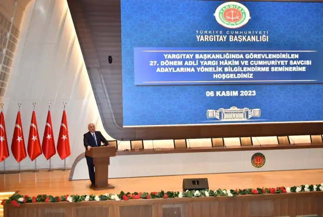 Yargıtay Başkanı Akarca, Adli Yargı Hâkim ve Cumhuriyet Savcısı Adaylarına Yönelik Seminere Katıldı