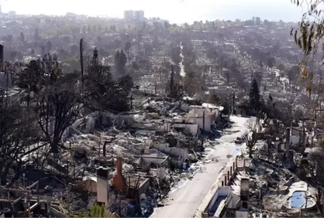 ABD yangın uydu görüntüsü! Los Angeles'taki yangından öncesi ve sonrası görüntüler…