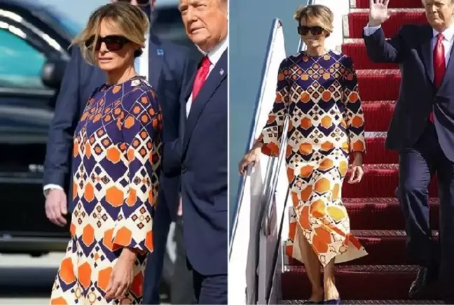 ABD bu kareyi konuşuyor! Melania Trump'ın seçimi veda gününe damga vurdu