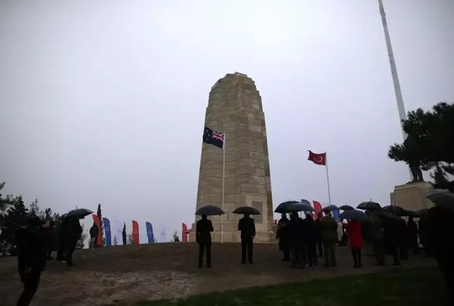 Yeni Zelanda Anıtı'nda anma töreni