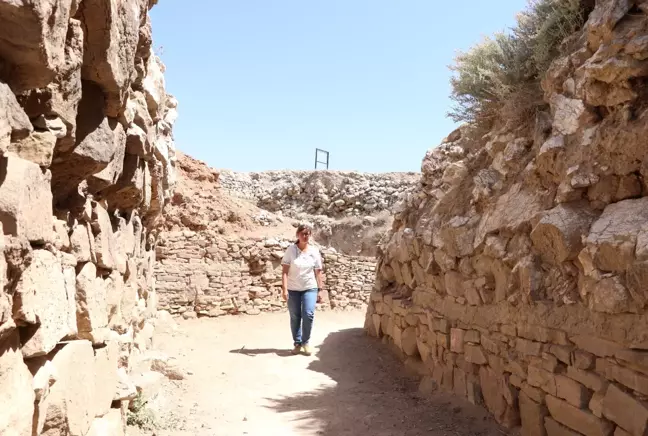 Porsuk Höyük'te Demir Çağı'na ait surlar ve sıva kalıntıları bulundu