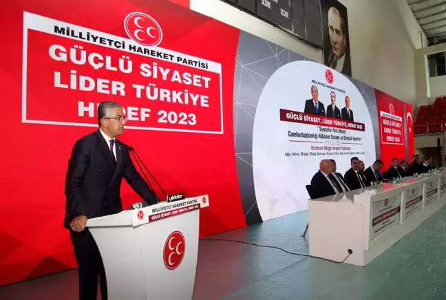 MHP Genel Başkan Yardımcısı Kamil Aydın, partisinin bölge istişare toplantısında konuştu