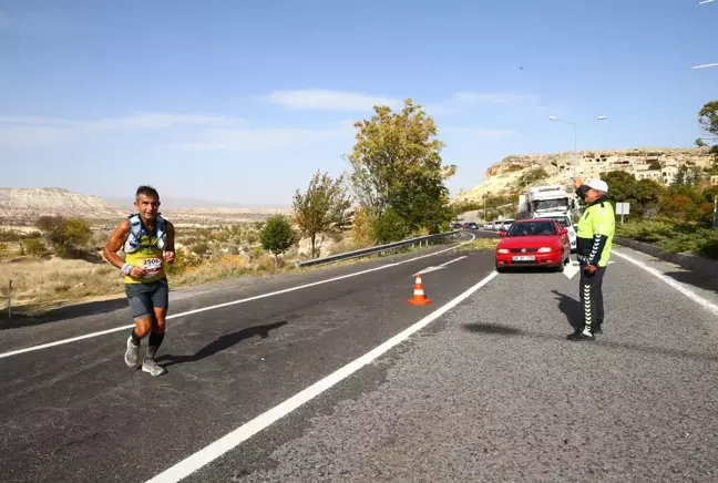 Kapadokya Ultra Trail Koşusu'nda 38 ve 63 kilometrelik parkurlar tamamlandı