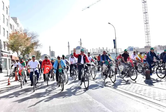 Konya Bisiklet Festivali'nde bisiklet turu coşkusu