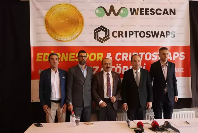 Edirnespor kripto para alım satım platformuyla sponsorluk anlaşması imzaladı