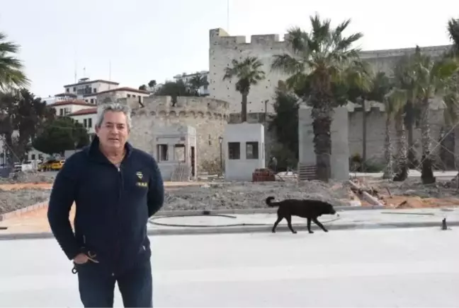 ÇEŞME KALESİ ÖNÜNE YAPILAN BETONARME BÜFELERE TEPKİ