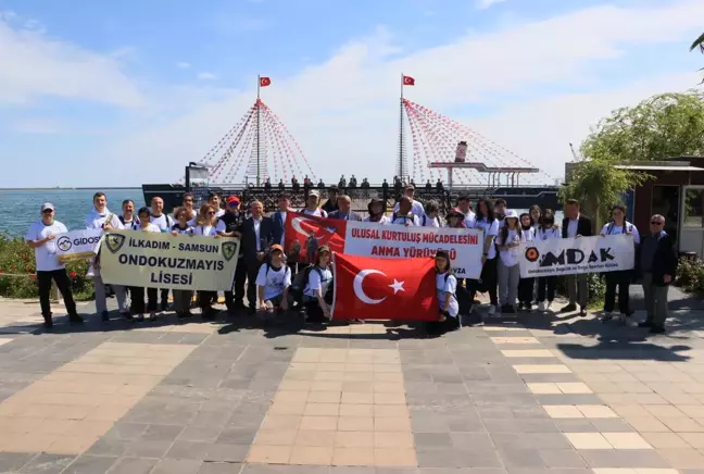 Atatürk'ün Samsun'dan Havza'ya geçtiği yolda gençler Türk bayrağı ile yürüyecek