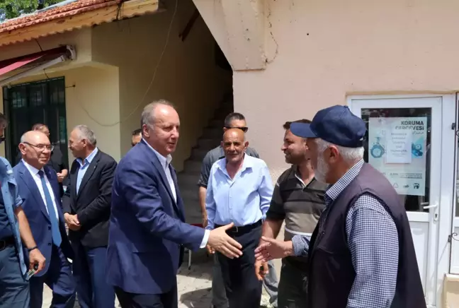 Memleket Partisi Genel Başkanı İnce, Dodurga'daki seçimde partisinin adayını tanıttı