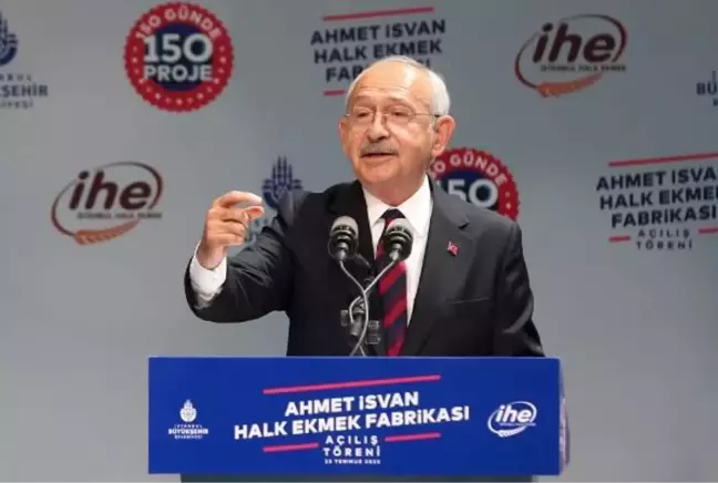 KILIÇDAROĞLU İSTANBUL'DA HALK EKMEK FABRİKASI AÇILIŞINA KATILDI