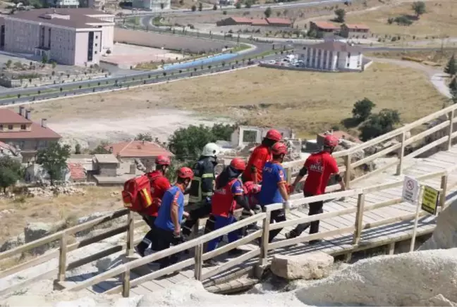 Nevşehir haberleri... NEVŞEHİR'DE, TARİHİ MEKANDA ARAMA- KURTARMA TATBİKATI