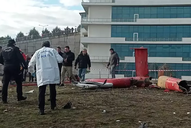 Muğla'da 4 kişinin öldüğü helikopter kazasından ilk görüntüler