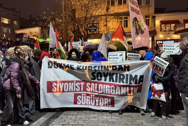 Üsküdar'da 'Dökme Kurşun Operasyonu' Anması ve Filistin Direnişi Yürüyüşü