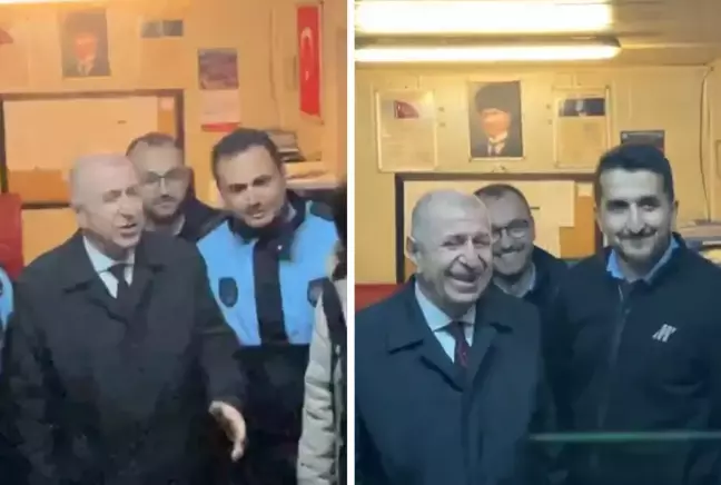 Ümit Özdağ ile zabıtalar arasında dikkat çeken diyalog