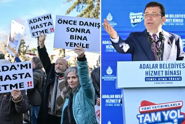 Ekrem İmamoğlu, kendisini protesto eden vatandaşla kürsüden atıştı