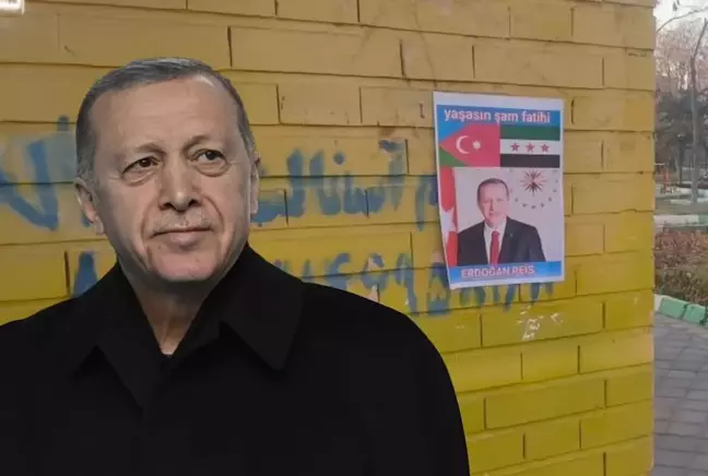 İran'Da Şaşırtan Görüntü! Cumhurbaşkanı Erdoğan'In Posterleri Asıldı