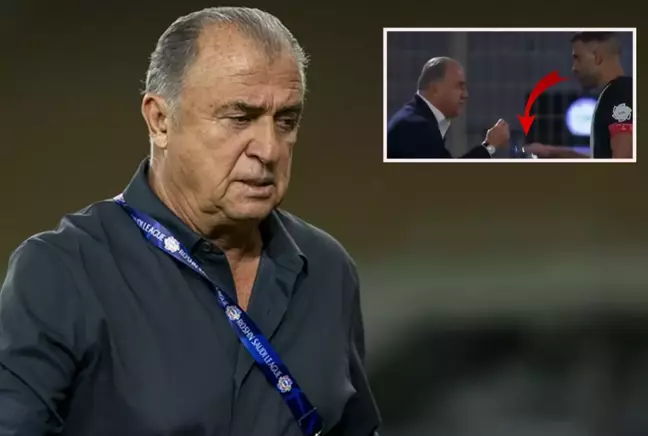 Futbolcusu Fatih Terim'in yüzüne su fırlattı, her gören aynı yorumu yaptı