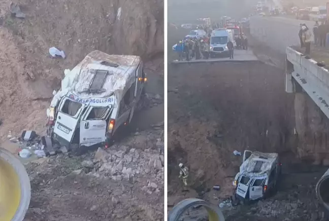 Tuzla'da servis minibüsü dere yatağına düştü: 1 ölü, 15 yaralı