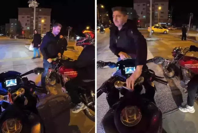 Vatandaş gibi yanaşan sivil polis, 3 motosikletli gence hayatlarının şokunu yaşattı