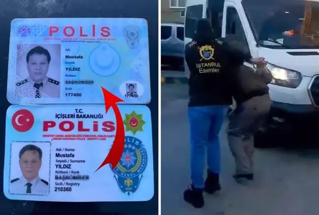 Kartındaki yazım hatası sahte polisi ele verdi