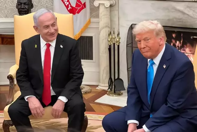 Netanyahu ortak basın toplantısında Trump'a övgüler yağdırdı