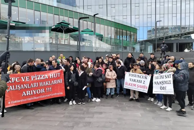 KFC ve Pizza Hut işçileri eylemde