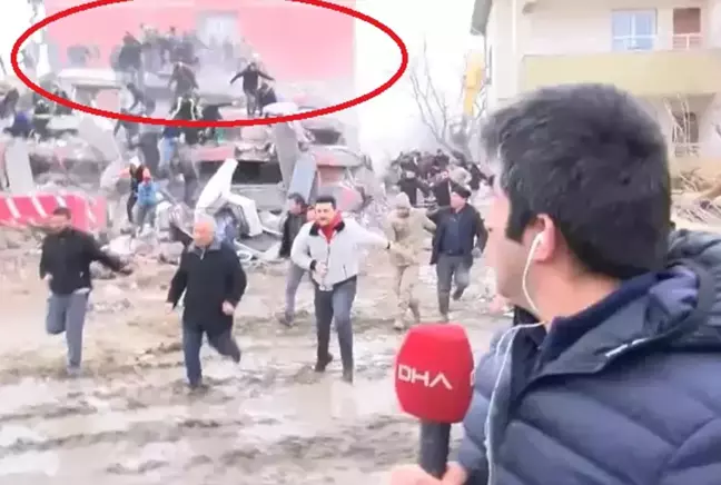 Canlı yayında yıkılan binadan kurtarılan genç yaşadıklarını anlattı