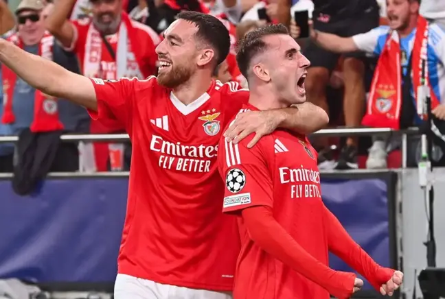 Kerem ve Orkun attı, Benfica Şampiyonlar Ligi'nde son 16'ya kaldı