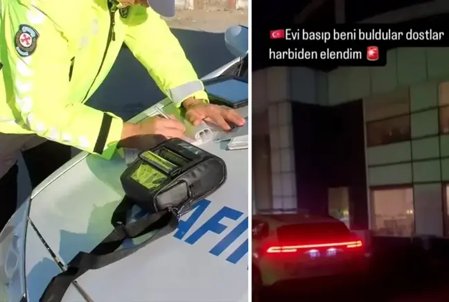 Dakikalarca drift attı, cezayı yiyince 