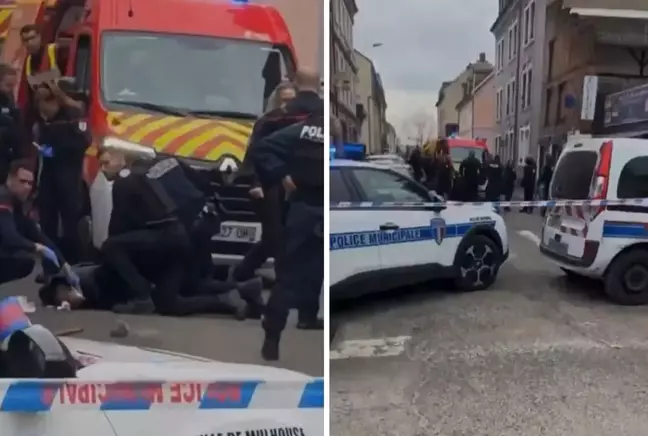 Fransa'da bıçaklı saldırgan bir kişiyi öldürdü, beş polisi yaraladı