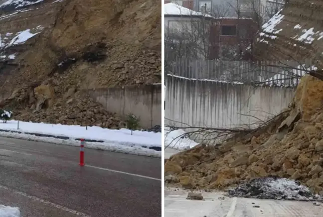 Ordu'da heyelan: Karadeniz-Akdeniz Yolu kapandı