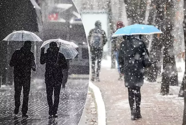 Meteoroloji'den yağış uyarısı! Bu illere kar ve yağmur bekleniyor