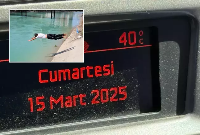 Adana'da havalar ısındı, sulama kanallarında ölümüne serinlik başladı