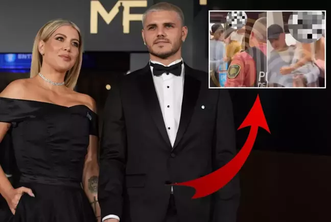 Wanda Nara ve Icardi birbirine girdi, polis müdahale etti