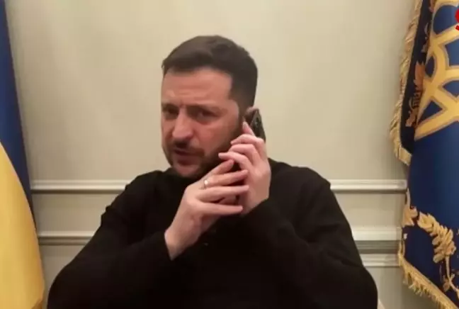 Zelenskiy'e canlı yayında sürpriz telefon: Seni sonra arayacağım